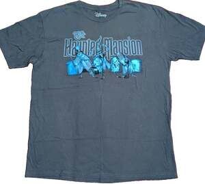 Disney Parks Haunted Mansion T Tee Shirt Characters Ghosts Adult XL Gray